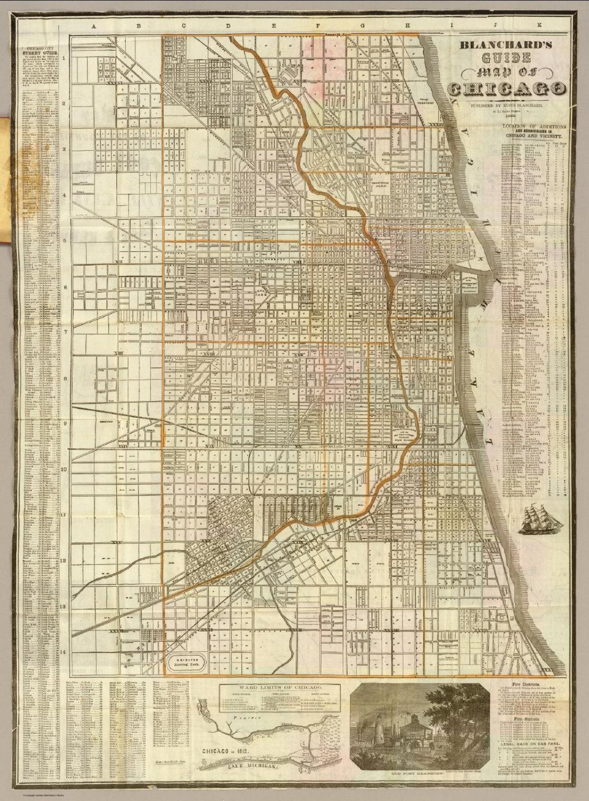 Mappa storica di Chicago